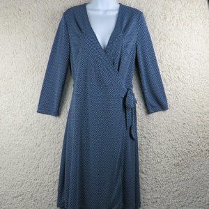 Isaac Mizrahi* Women's Long Sleeve Cross Body Midi‎ Dress~ Size Medium